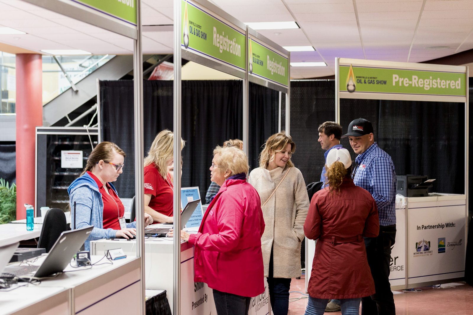 An exhibitor booth on the show floor